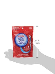 Colgate Wisp Max Fresh Menthe poivrée : Lot de 24 mini brosses à dents portatives jetables, Alimentées par piles, Blanc et Menthe verte