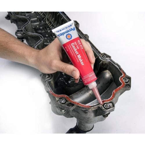 Permatex 81160 High-Temp Red RTV Silicone Gasket: Suitable for Exhaust Manifold, Header, Turbochargers & Slip Fit Exhaust Parts, Temperature Resistant (up to 343°C), Sensor Safe, Non-Corrosive 1 x 85g