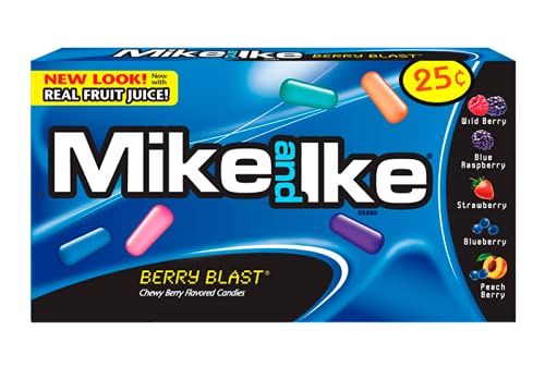 Mike & Ike Berry Blast Candy USA Lot de 24 sachets de 22 g