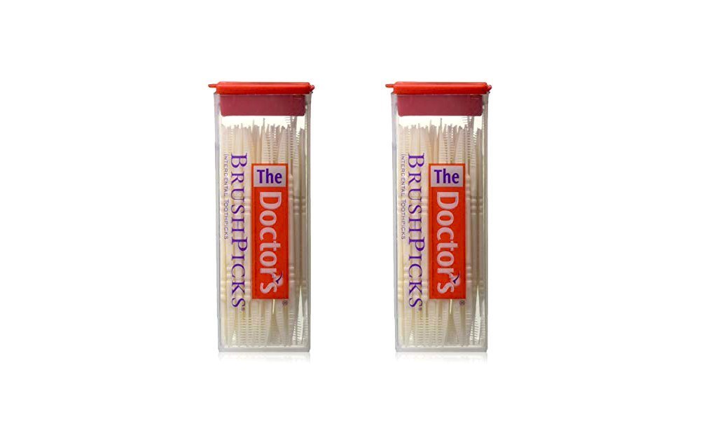 The Doctor's BrushPicks Lot de 2 cure-dents interdentaires 120 pics par paquet