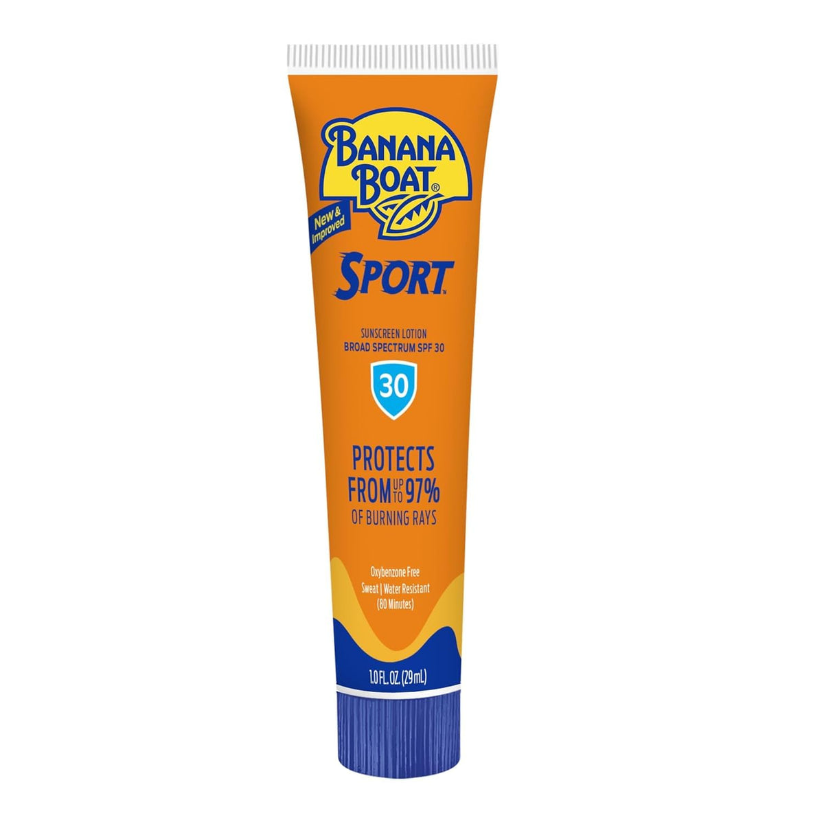 Banana Boat Sport Performance Sunscreen Lotion SPF 30: 1 Oz (3 Pack) by Banana Boat