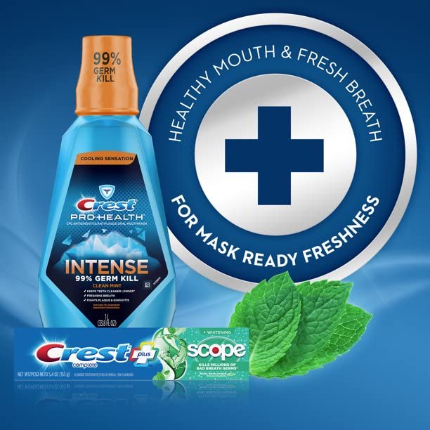 Crest Plus Scope Lot de 3 dentifrice blanchissant Menthe