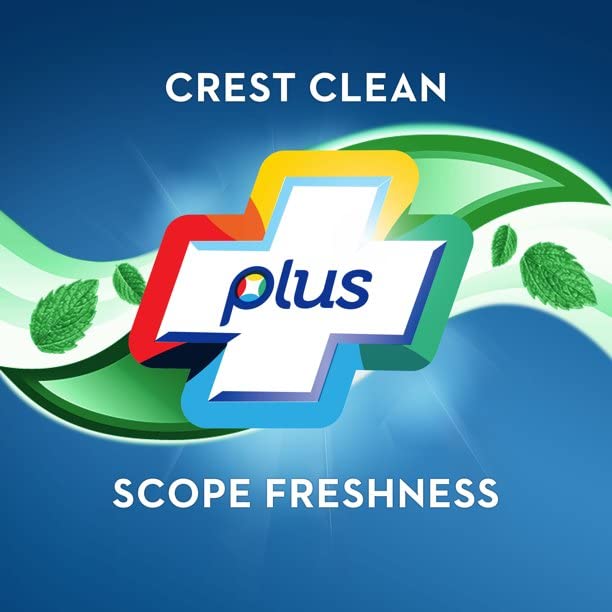 Crest Plus Scope Lot de 3 dentifrice blanchissant Menthe