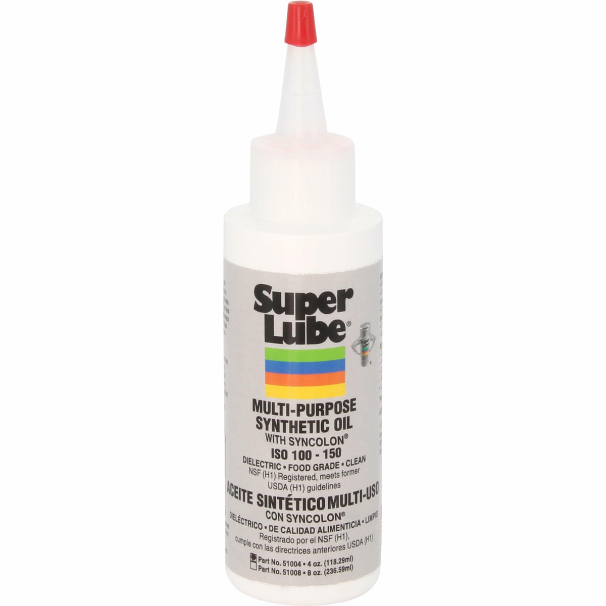 Super Lube 51004 Synthetic Oil with PTFE, High Viscosity, 4 oz Bottle