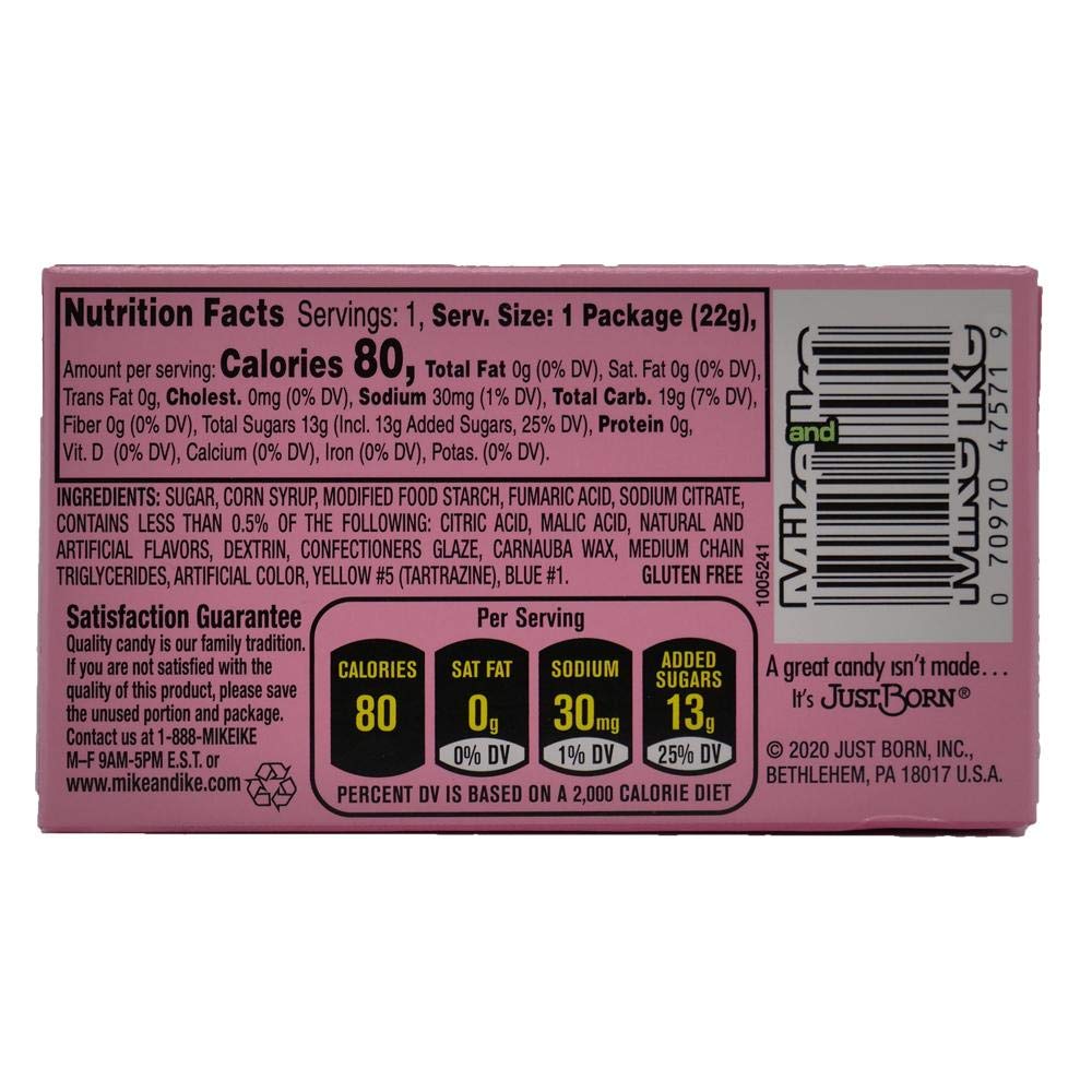Mike & Ike Ike Boîte à bonbons à mâcher