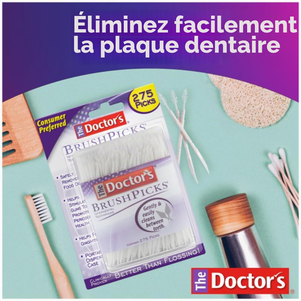 Cure-dents - Pour un nettoyage facile et en douceur - Paquet de 275
