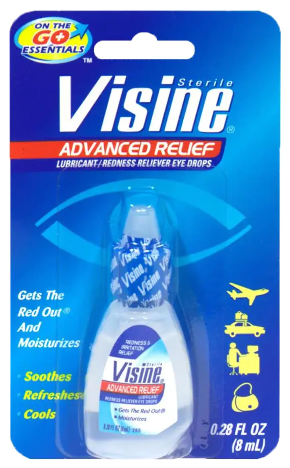 Visine Red Eye Hydrating Comfort Redness Relief and Lubricant Eye Drops