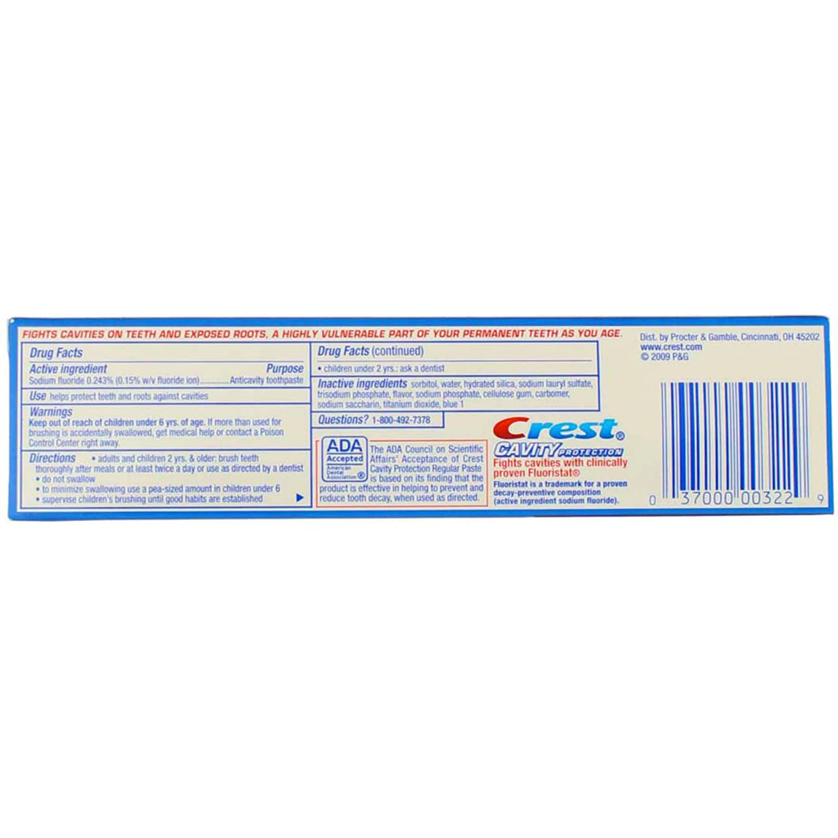 Crest 4.6 Taille régulière Protection de la Cavity 4.6z régulière Coller (pack de 3)
