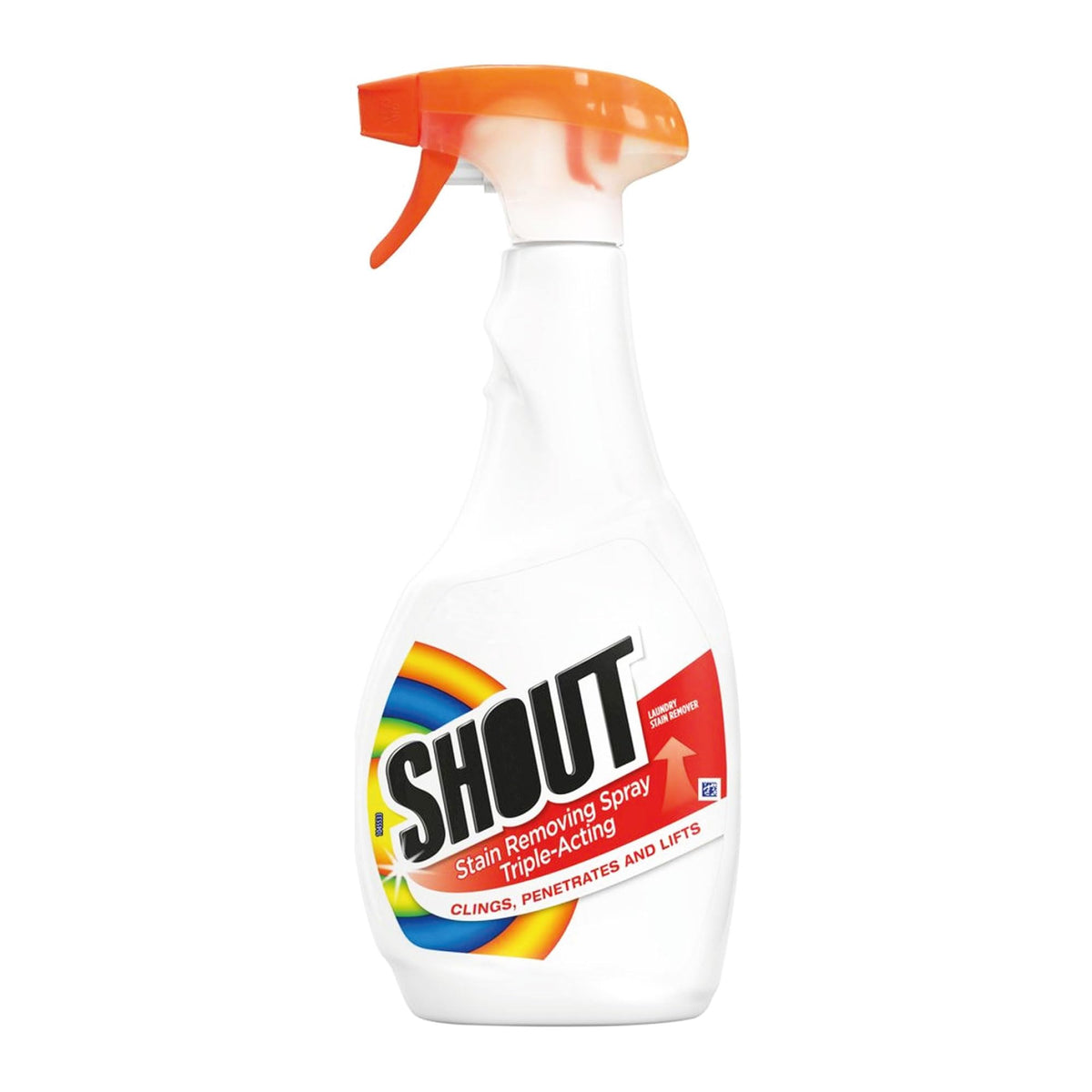 Shout Lot de 2 sprays détachants 500 ml | Détachant à lessive | Détachant triple action | Élimine les taches tenaces | Action biologique sur les taches
