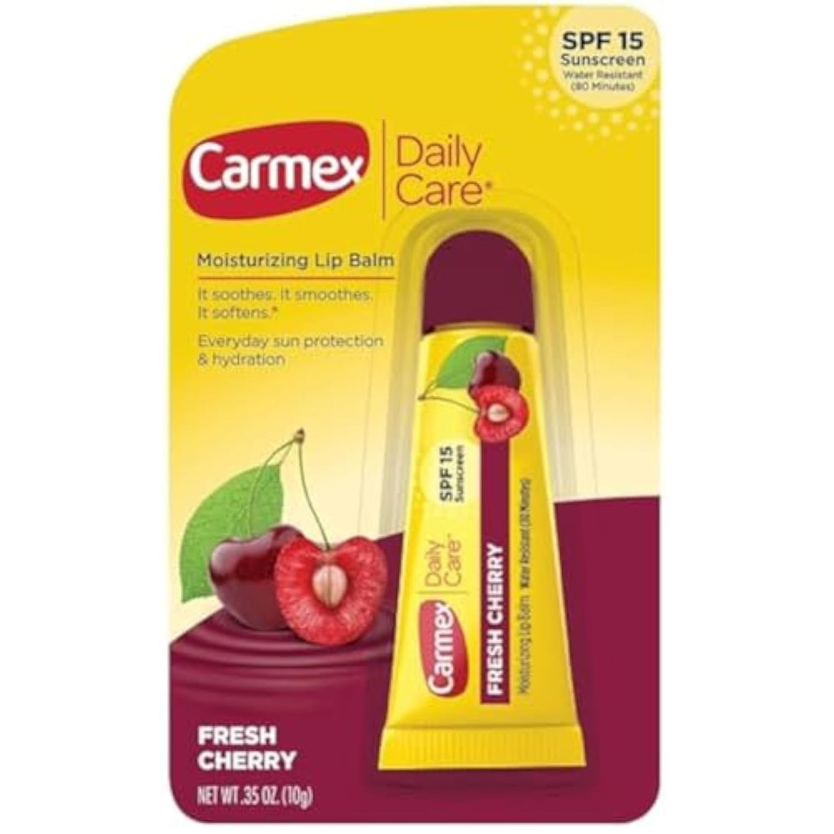 Carmex Daily Care Baume à lèvres hydratant Fresh Cherry SPF 15 10 g