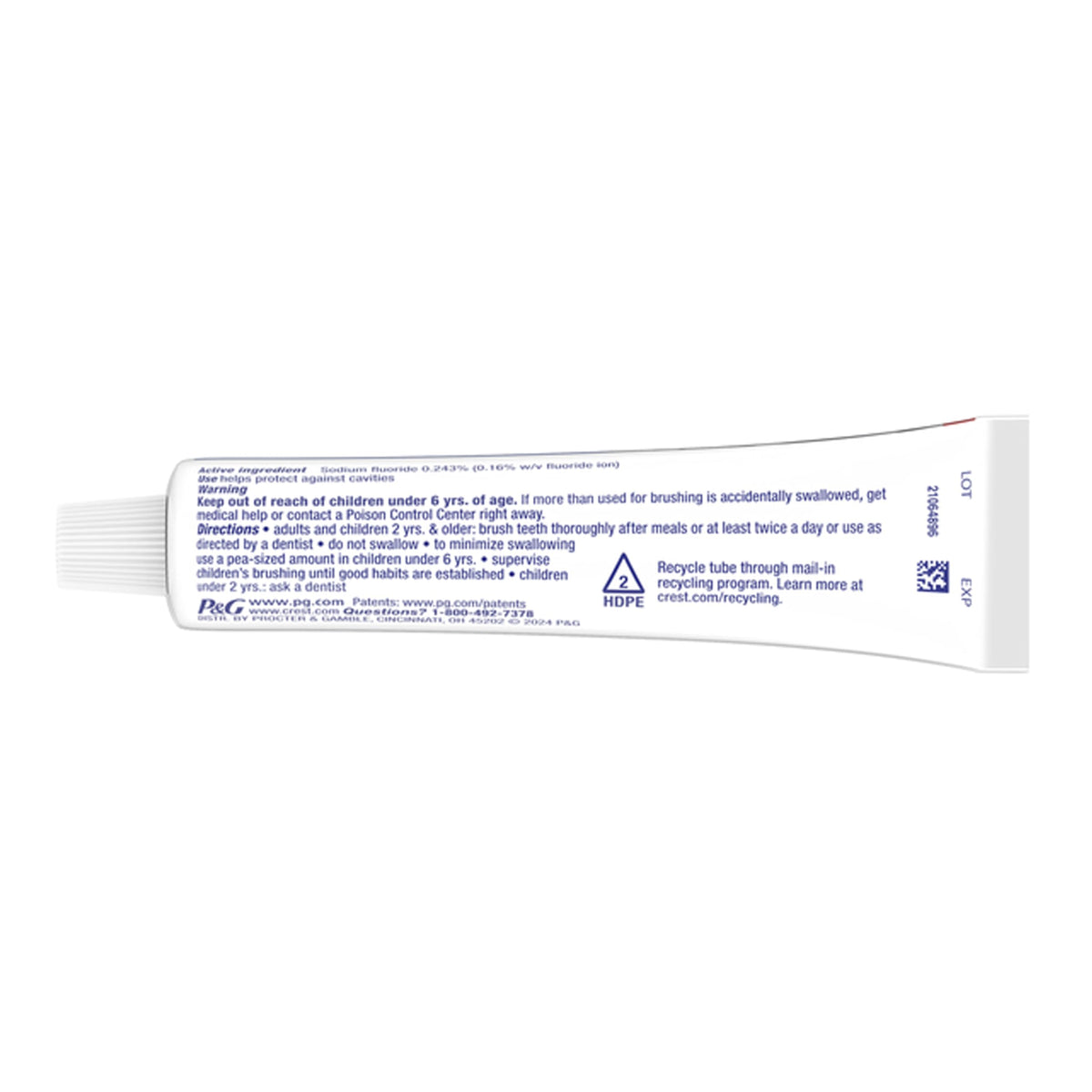 Crest Dentifrice à la menthe fraîche (bicarbonate de soude et blanchiment au peroxyde avec protection tartare) 232G (8.2 Oz)