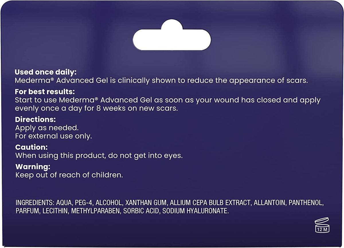 Mederma Advanced Gel – Soin avancé des cicatrices – 20 ml (1 pièce)