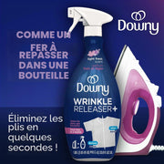 Downy Lot de 2 sprays anti-rides Plus - Parfum frais et léger - 180 ml - Désodorisant textile, désodorisant, antistatique et aide au fer