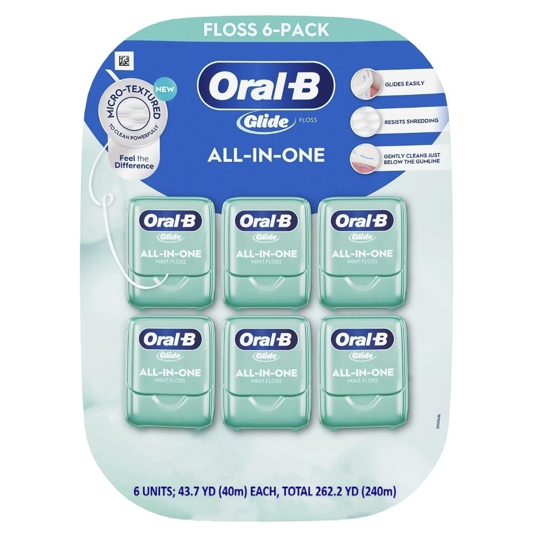 Oral-B Glide Comfort Plus Mint-flavored Floss, 6 PK. AS