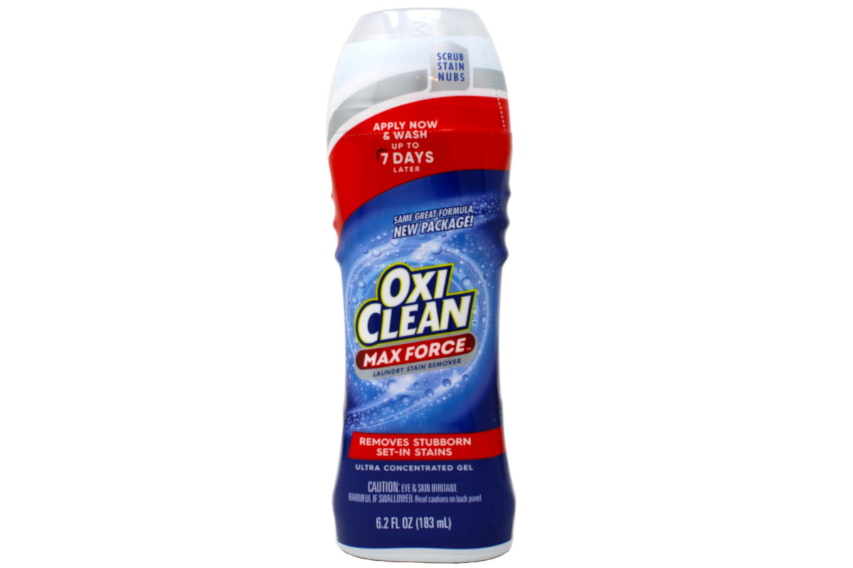 OXI Clean Max Force Lot de 2 détachants pour vêtements 175,8 g – Bâton de taches pour vêtements, détachant de graisse pour vêtements – Gel pour 5 types de taches