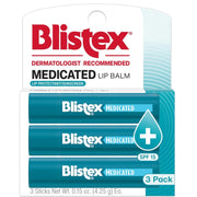 Blistex - Medicated Lip Balm - Baume pour les Lèvres - Ecran Total - SPF 15 - Pack de 3 - .15 oz (4.25 g)
