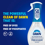 Ultra Free & Clear Powerwash Dish Spray Soap, Pear Scent, 16-oz. - 65732