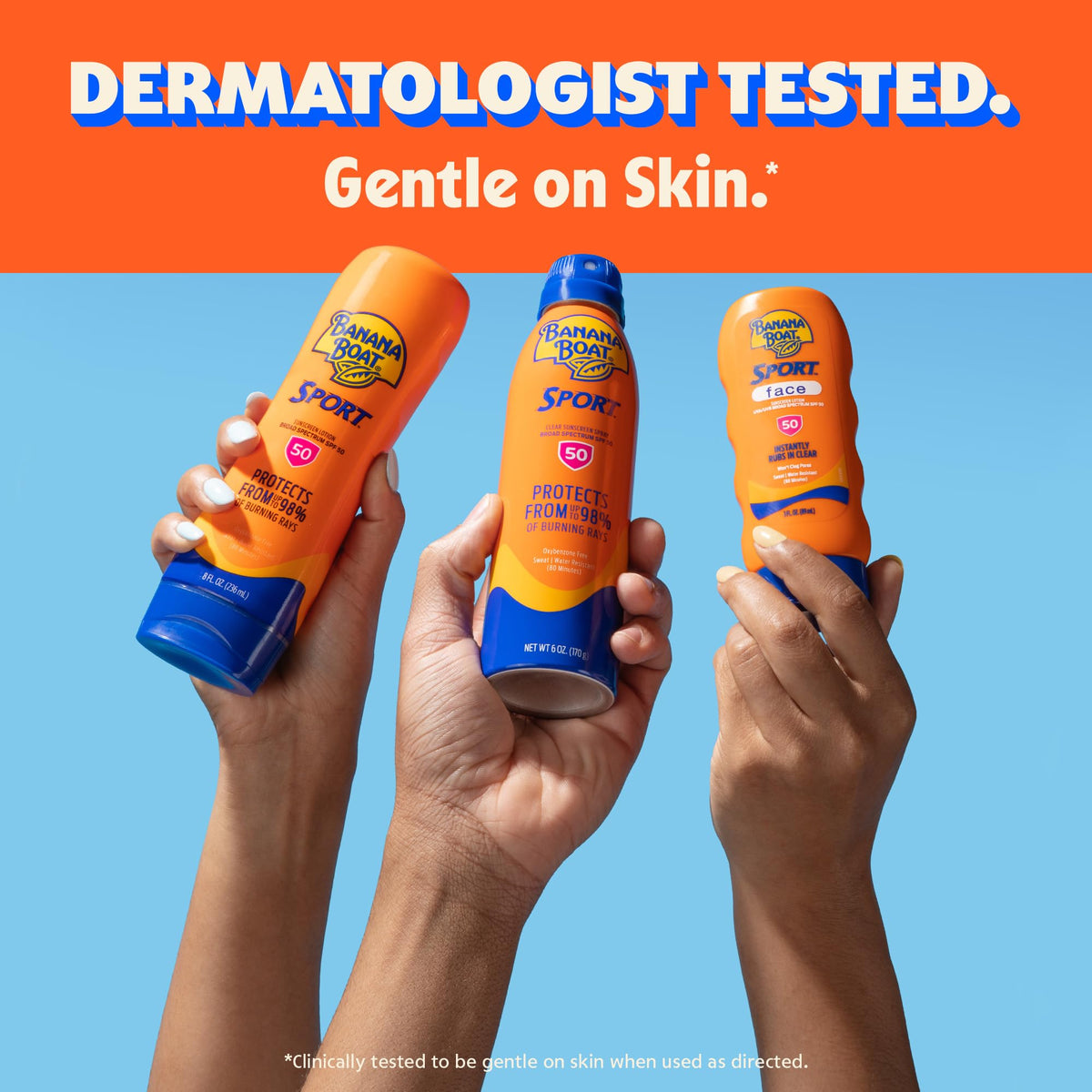 Banana Boat Ultramist Clear Defense Crème solaire SPF 50, 6 onces