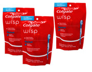 Colgate Max Fresh Wisp Mini-brosse à dents, Menthe poivrée, Lot de 3 (3 x 24 pièces)
