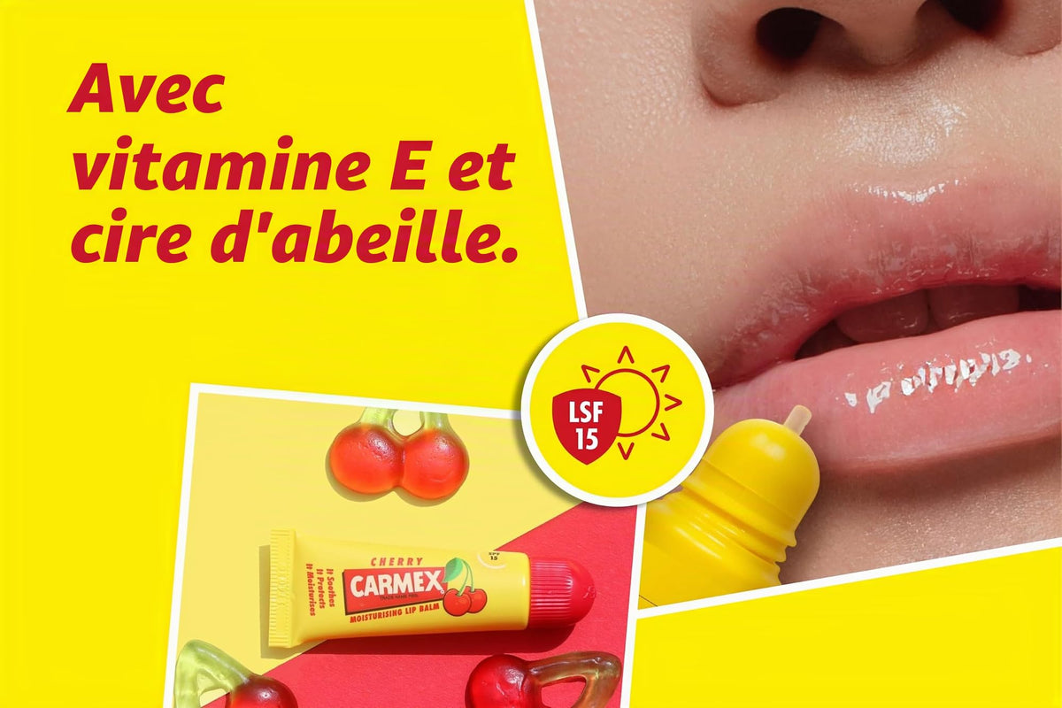 Carmex av2023-Carmex 1c698844 Baume à lèvres médical original hydratant et apaisant pour les lèvres sèches et gercées