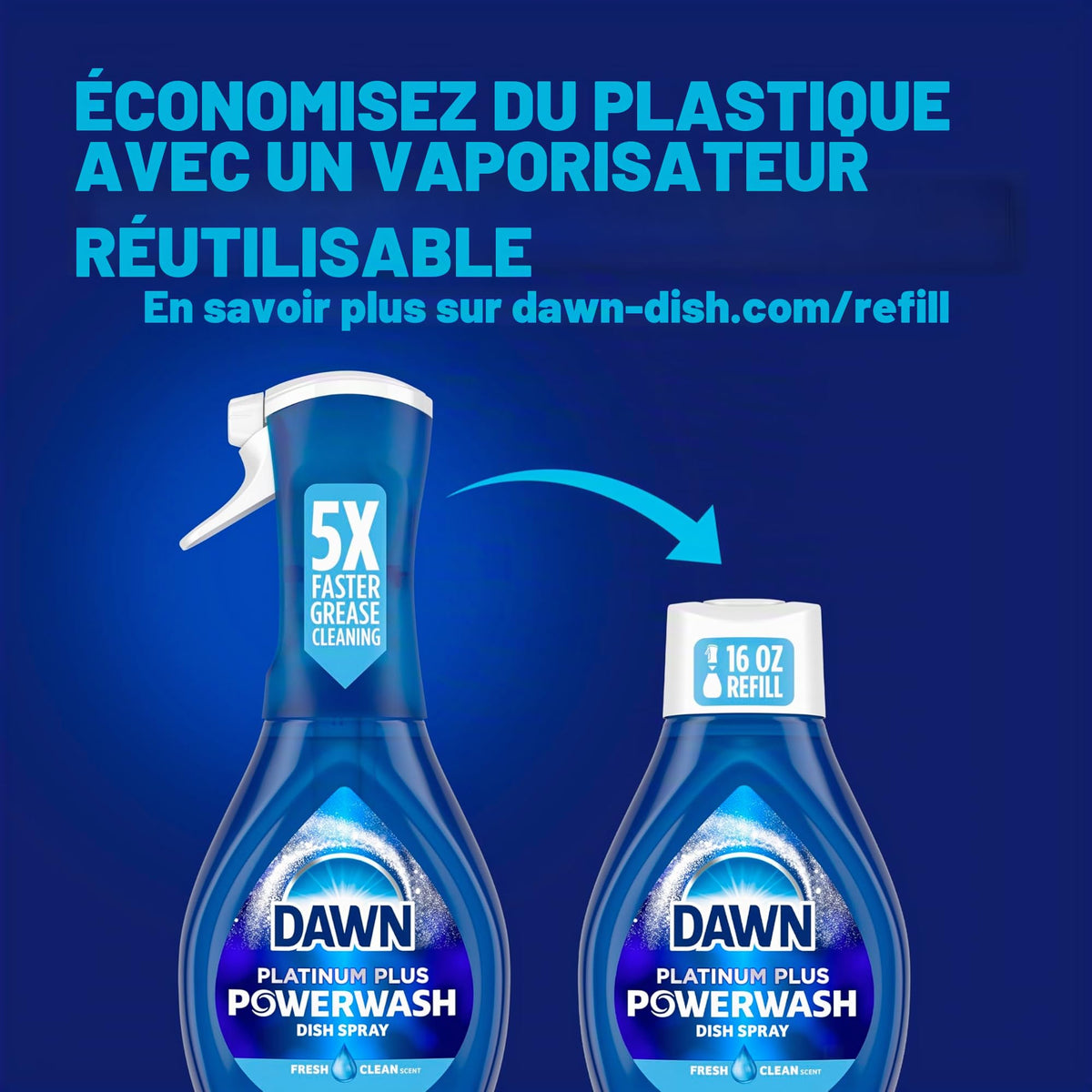 Dawn Platinum Powerwash Spray vaisselle