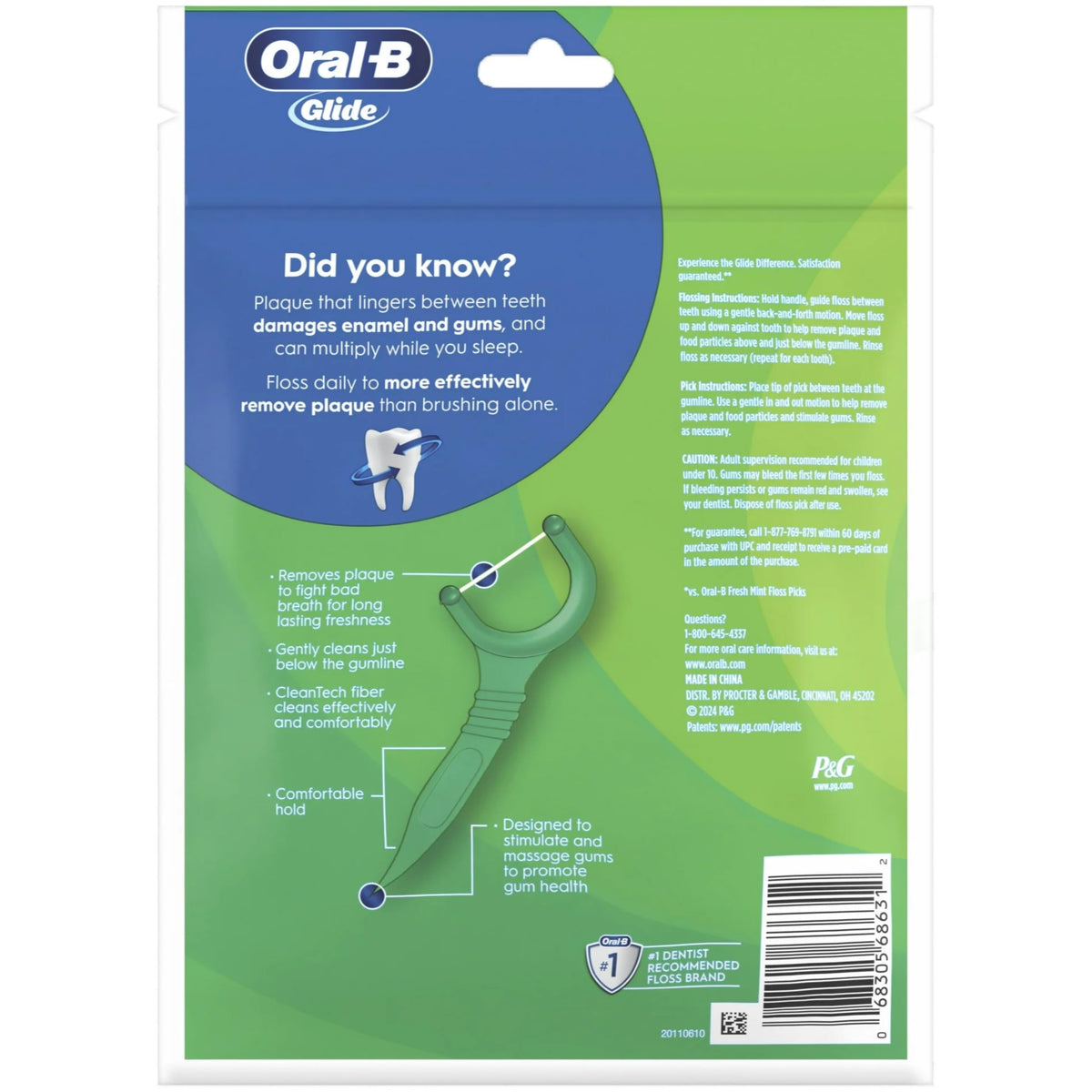 Oral-B, Pics à fil Scope, Outlast, 1 x 75 pics à fil