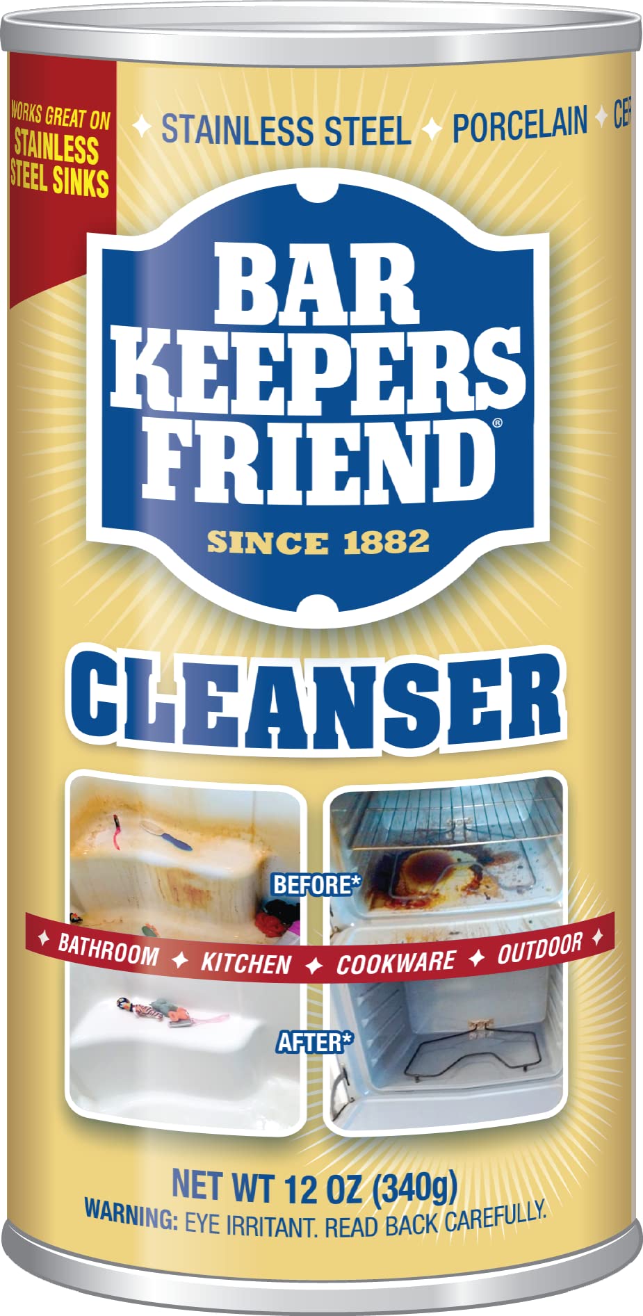 Bar Keepers Friend, Cleanser & Polish, 12 oz (340 g)