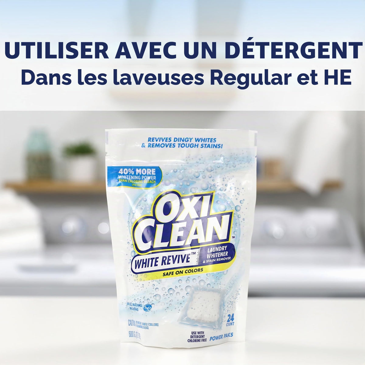 OxiClean White Revive Stain Remover Power Paks, 21.1 Ounce by OxiClean