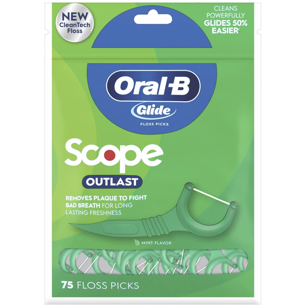 Oral-B, Pics à fil Scope, Outlast, 1 x 75 pics à fil