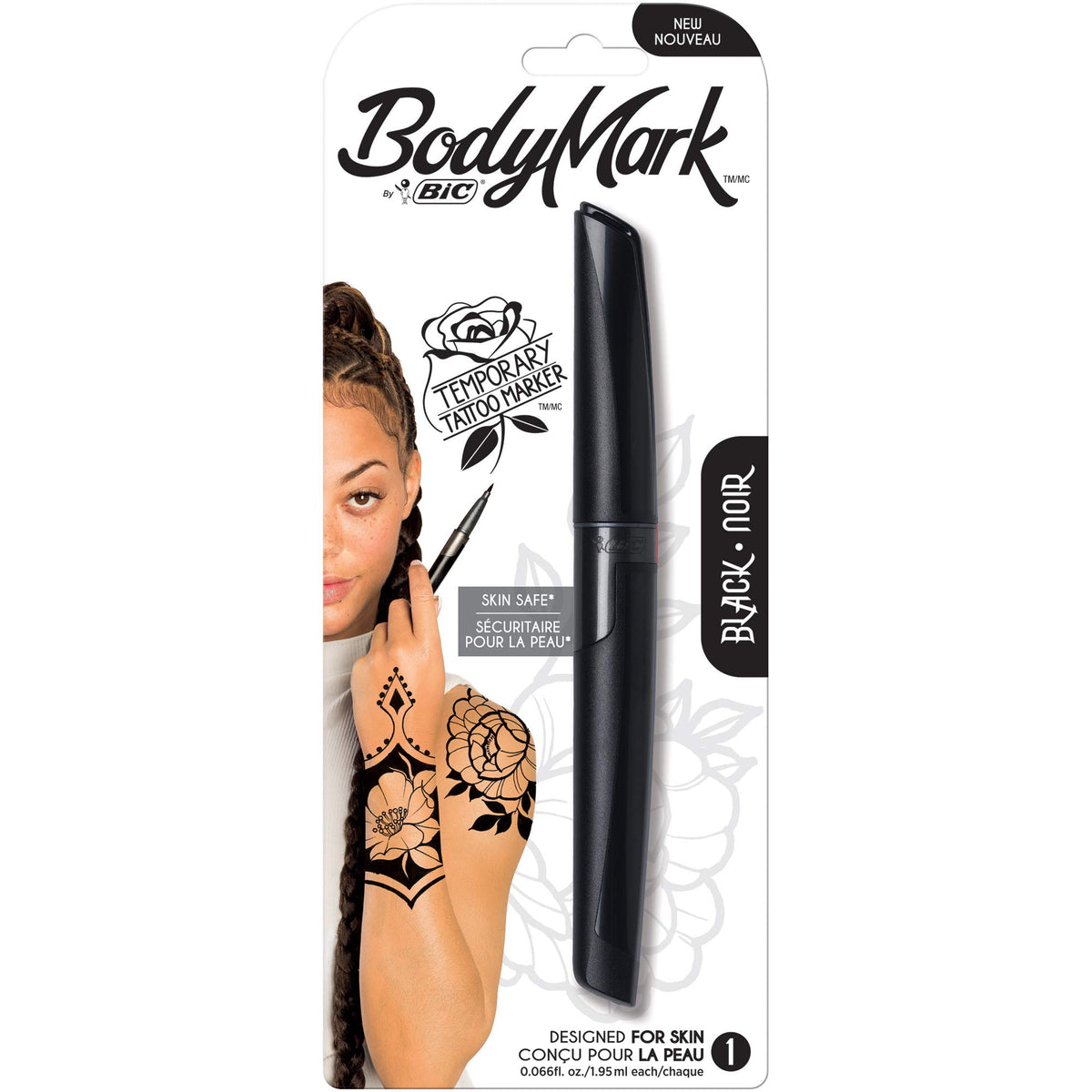 Bic BodyMark Lot de 3 marqueurs temporaires pour tatouage