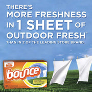 Bounce d'adoucissant Feuilles, extérieur, Parfum frais