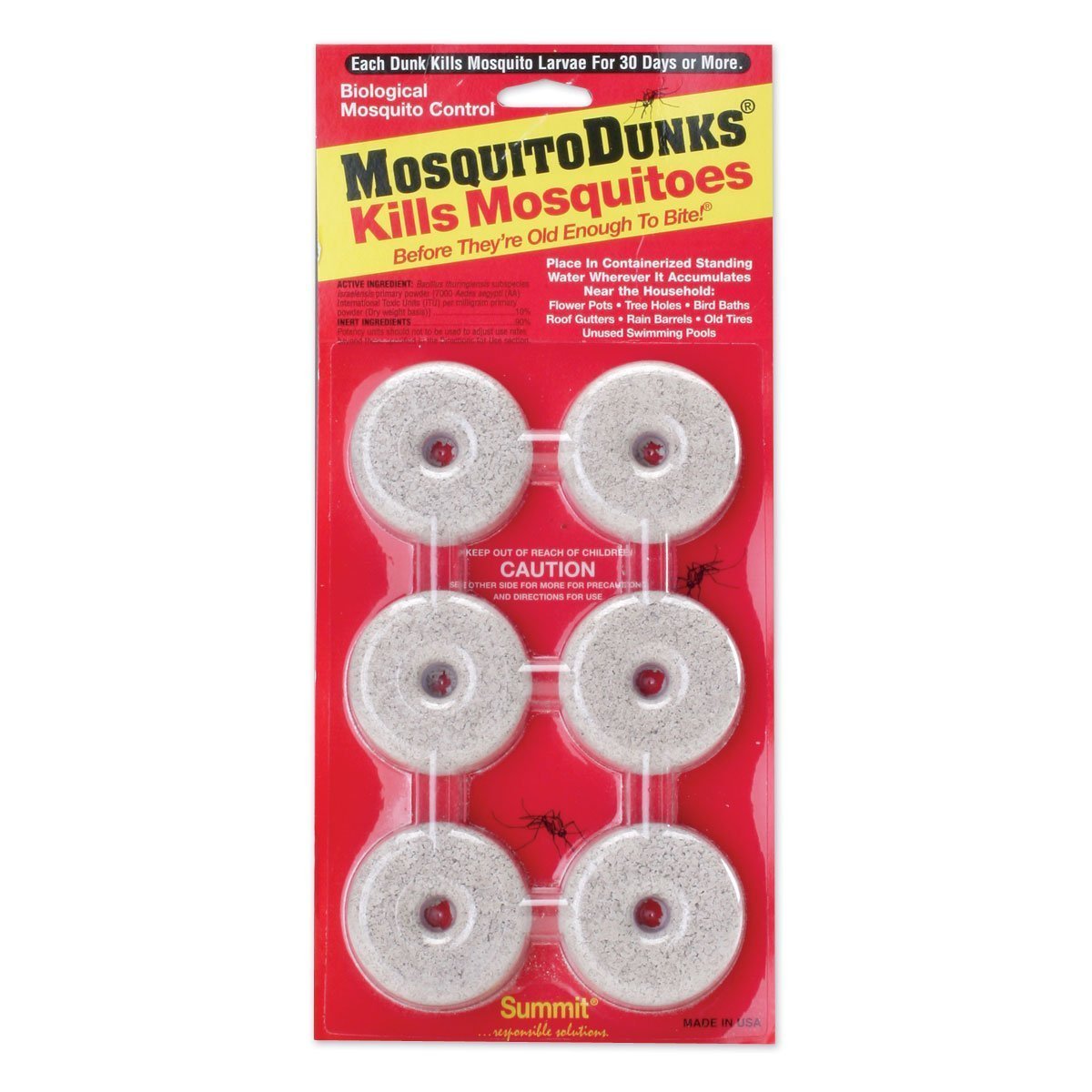 Mosquito Dunks 704655 Carte 6 pièces