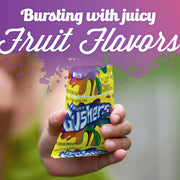 Fruit Gushers - Confiseries Hexagonales aux Jus de Fruits (Fraise et Fruits Tropicaux) - 6 Sachets de 25,5 g