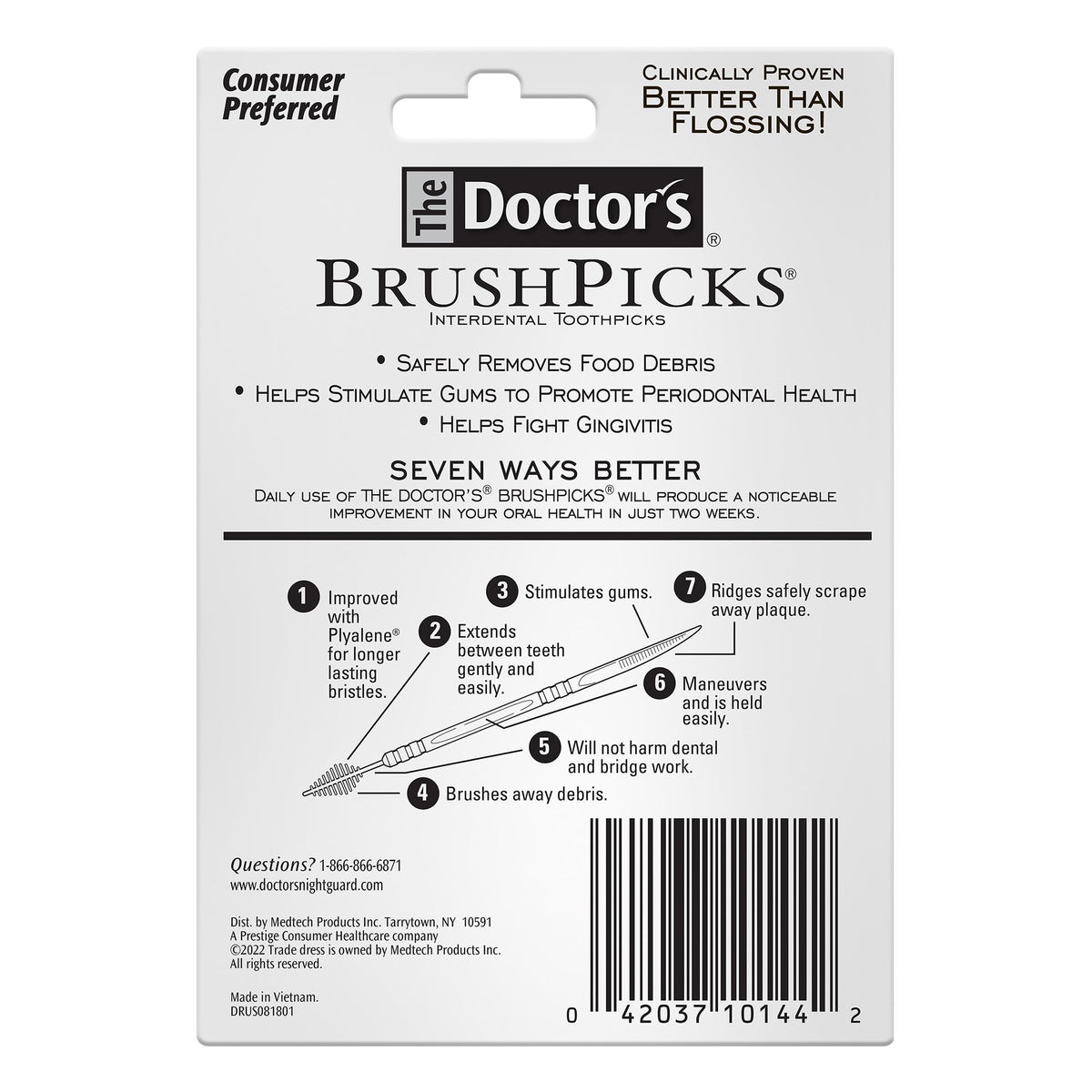 The Doctor's Cure-dents interdentaires BrushPicks