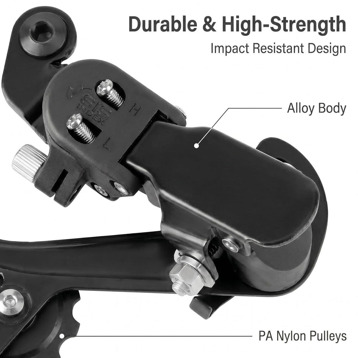 Dérailleur arrière Huazu Bike Parts Shifter pour Shimano RD-TZ31-A avec montage direct/support de suspension pour vélos de montagne 6/7 vitesses