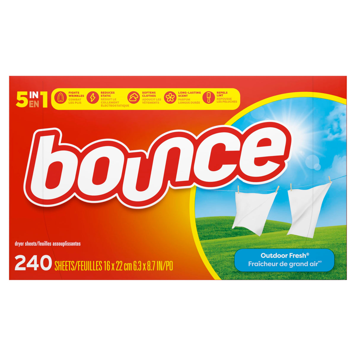 Bounce extérieur Fresh Linge Feuilles et d'adoucissant