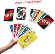 Mattel Games Jeu de Cartes géant UNO, 7 Ans+, 2-10 Joueurs