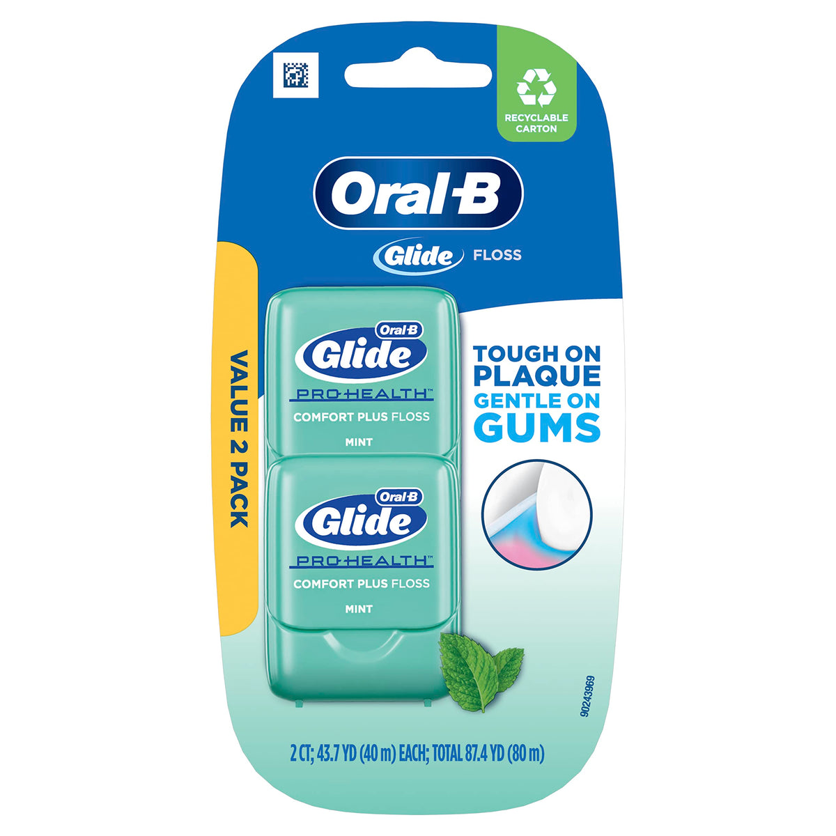 Oral-B Glide Pro-Health Comfort Plus Fil dentaire Menthe