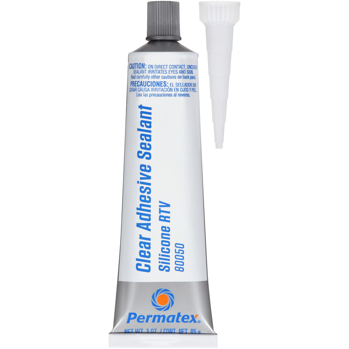 Permatex 80050 Mastic adhésif en Silicone Transparent RTV 85 g
