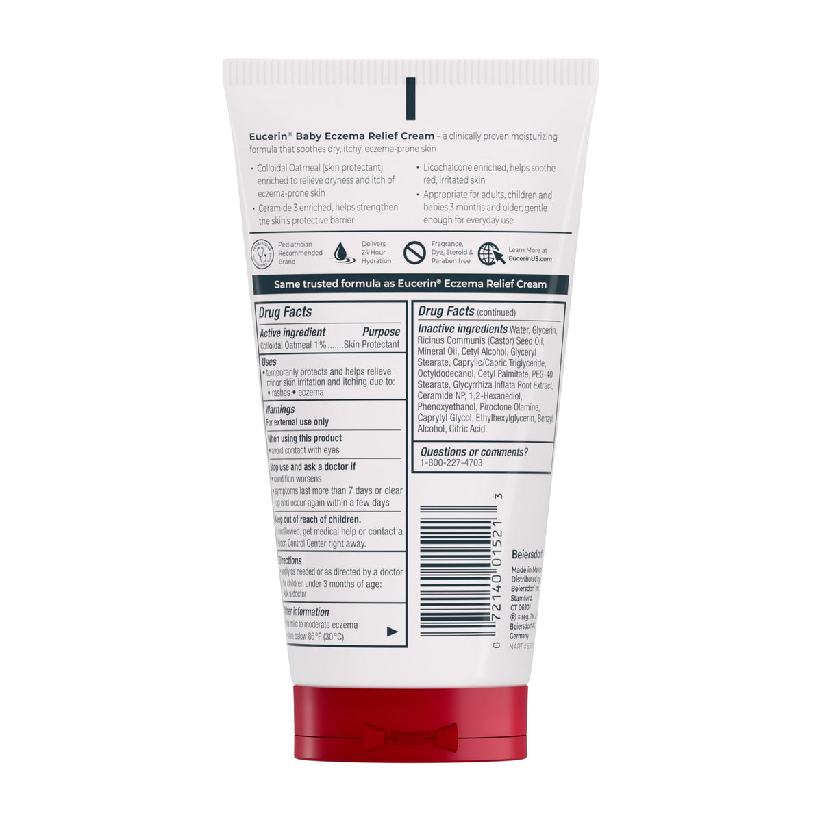 Eucerin Soulagement de l'eczéma bébé Crème pour le corps 141,7 gram