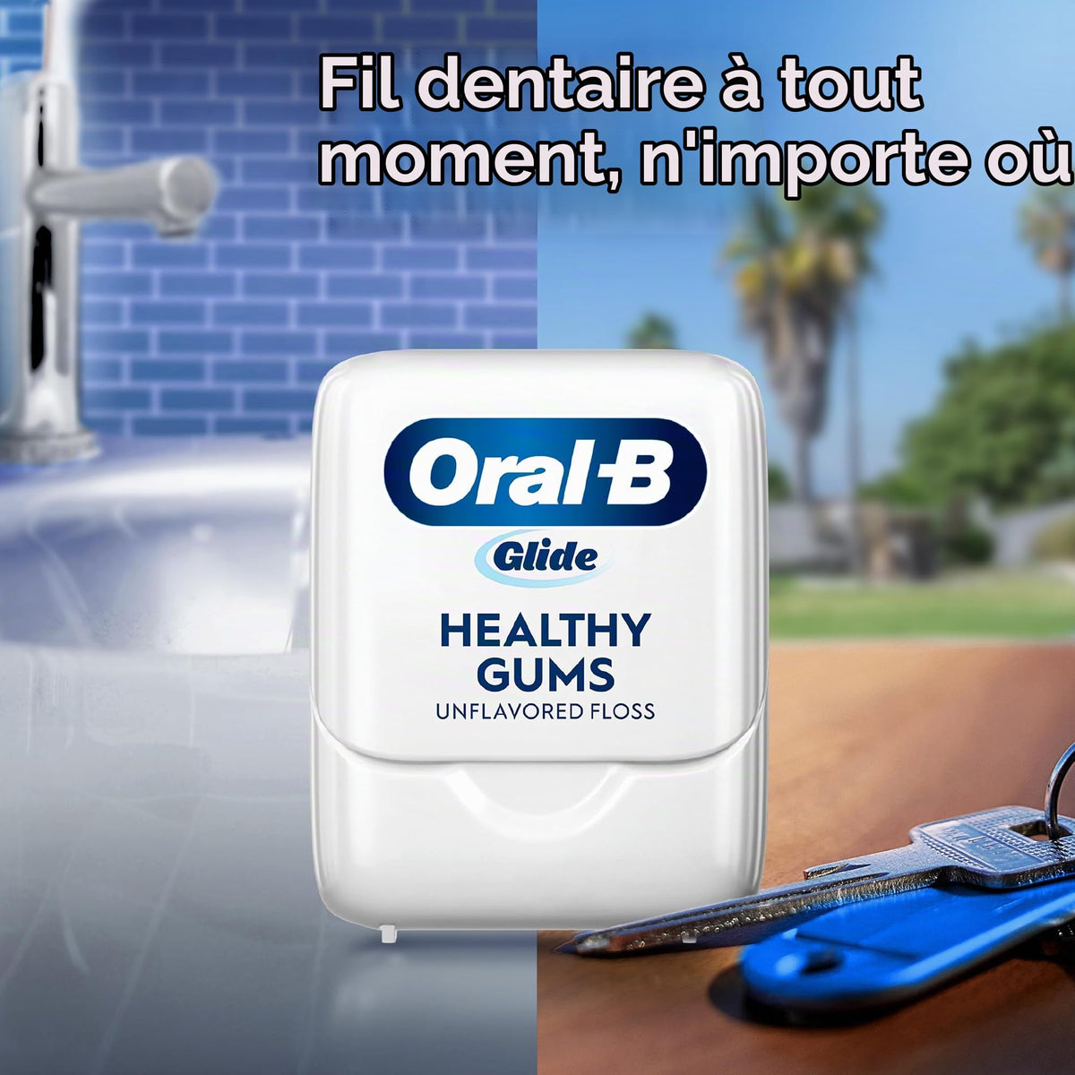Oral-B Glide Pro-Health Lot de 2 bobines de fil dentaire 100 m