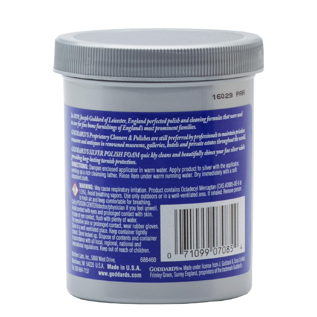 Nord Labs 707 085 6 Oz Foam Argent polonais