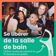 PLACKERS - 8104199 - Porte-Fil Dentaire Mentholé Micro Mint Sachet de 90 Unités