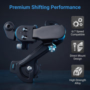 Dérailleur arrière Huazu Bike Parts Shifter pour Shimano RD-TZ31-A avec montage direct/support de suspension pour vélos de montagne 6/7 vitesses