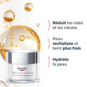 Eucerin Sensi-Rides Crème de Jour Anti-Rides Peau Sensible 50ml, Soin de jour hydratant, Crème visage anti-âge revitalisante et raffermissante, enrichie en coenzyme Q10, vitamine C et E et Biotine