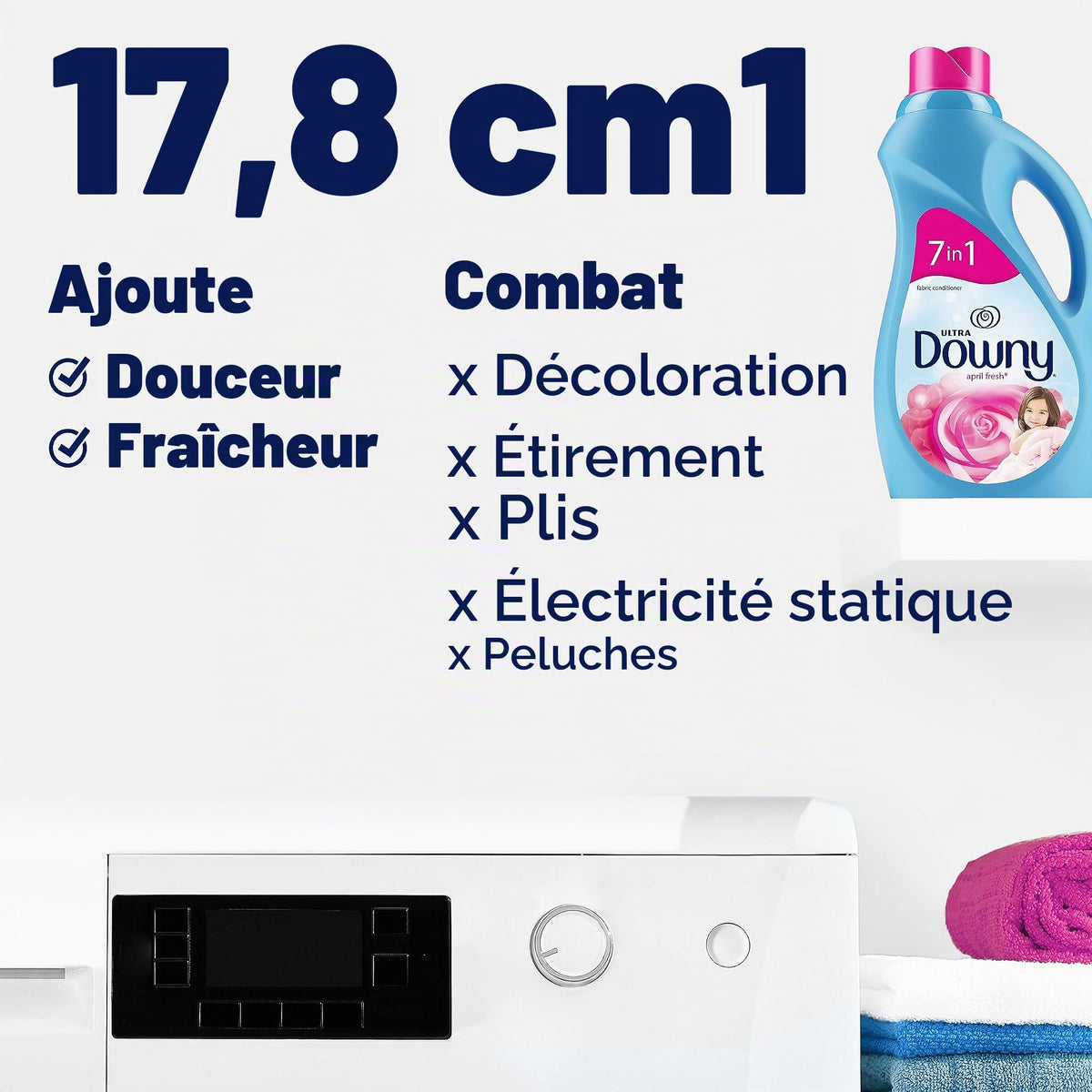 Downy Ultra Adoucissant Pearls – 1,445 g April Fresh Scent