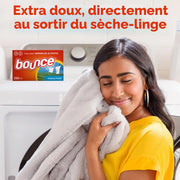 Bounce Lot de 80 feuilles d'adoucissant pour séchage, parfum frais d'extérieur, l'emballage peut varier.
