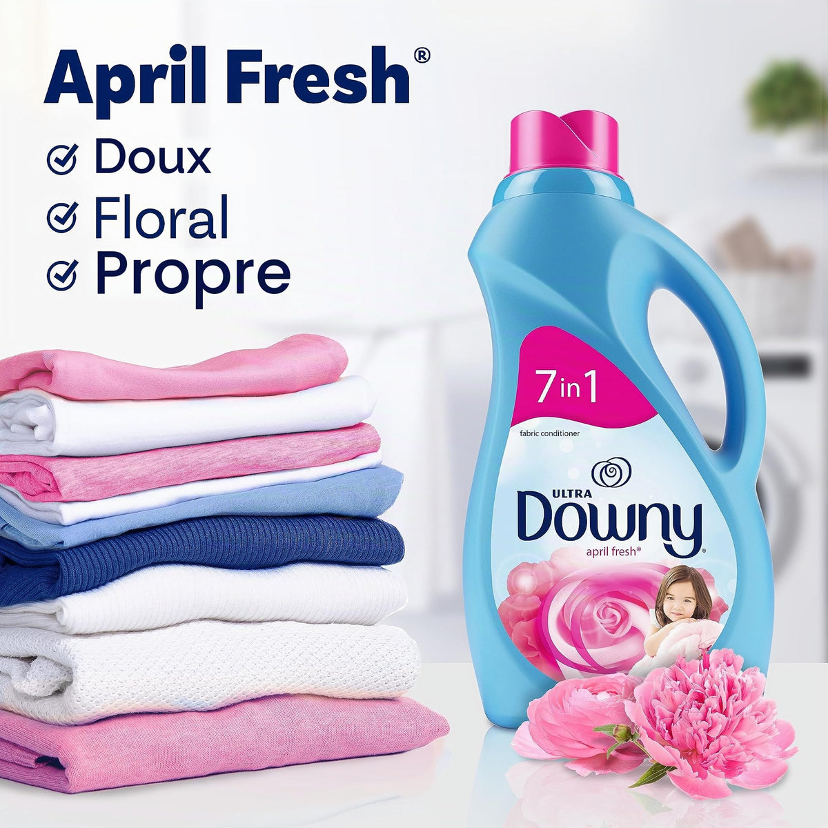 Downy Ultra Adoucissant Pearls – 1,445 g April Fresh Scent