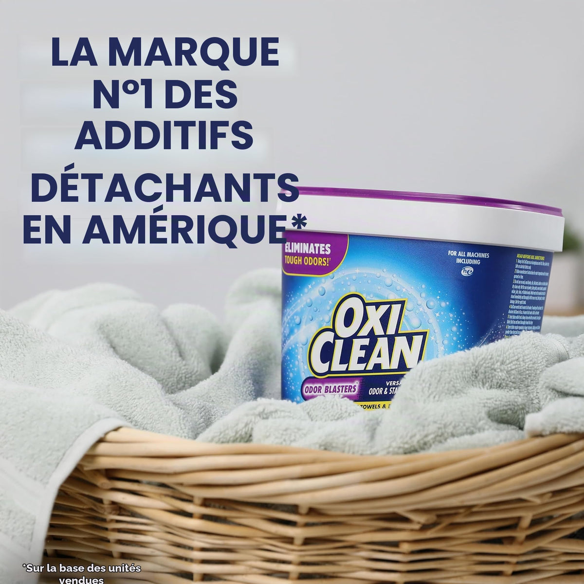 OxiClean Odor Blasters Poudre anti-odeurs et taches polyvalente, 1,4 kg