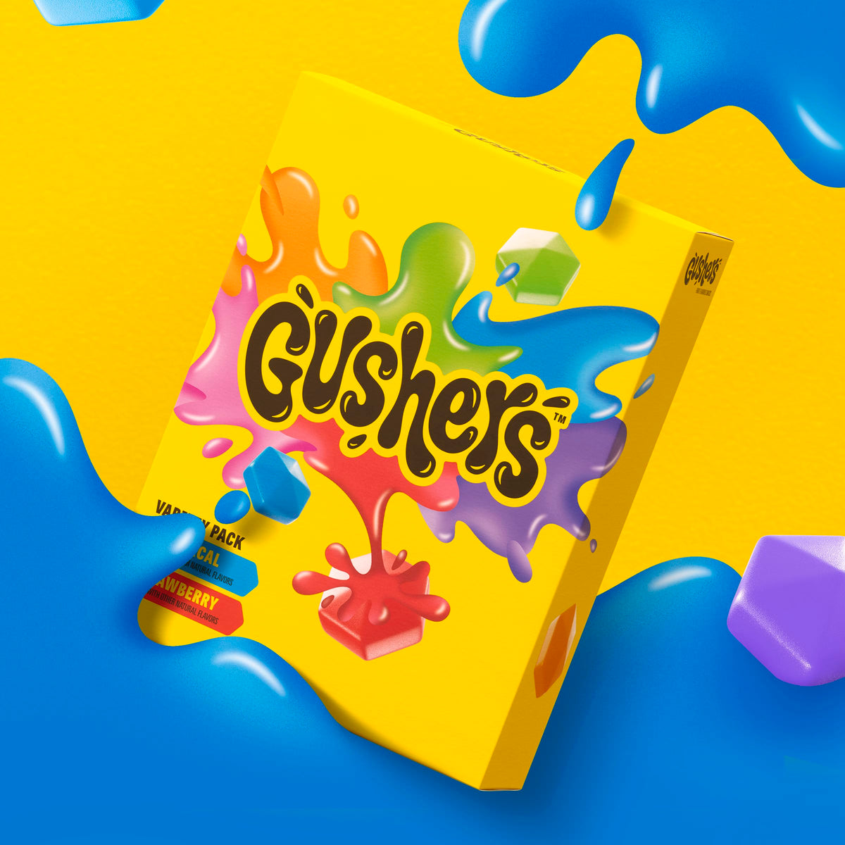 Gushers Strawberry Splash & Tropical Flavored, 136,1 g, 6 pièces